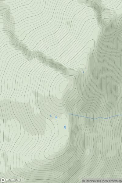 Thumbnail image for Beinn an Lochain [Loch Fyne to Bute and the Firth of Clyde] showing contour plot for surrounding peak